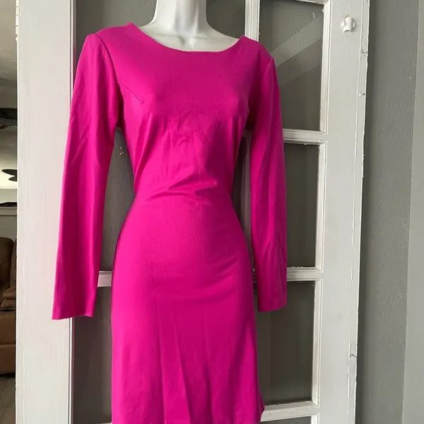 Amanda Uprichard Vibrant Pink Dress - Image 3