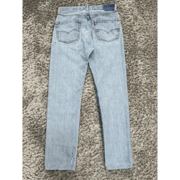 After Party Nasty Gal Levi’s Reworked Two Tone Jeans Size 27 Light Dark Y2K VTG - Image 2