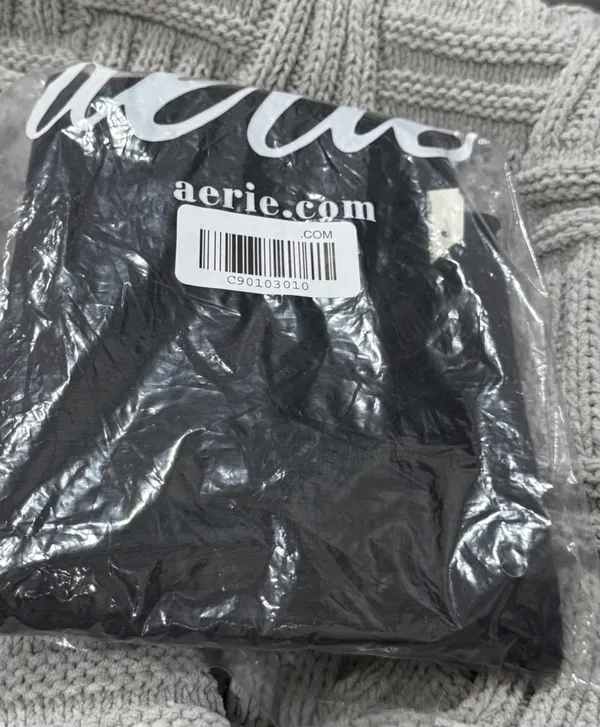 Aerie Black Sweater Halter Tank Top - Image 9