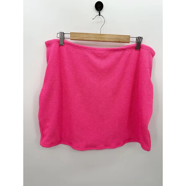 Good American Women Barbie Bright Pink Always Fits Mini Skirt Stretch Sz 7/8‎ M - Image 2