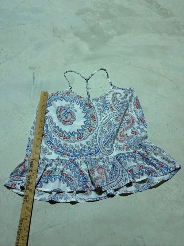 Abercrombie & fitch Paisley Print Spaghetti Strap Tank small - Image 5