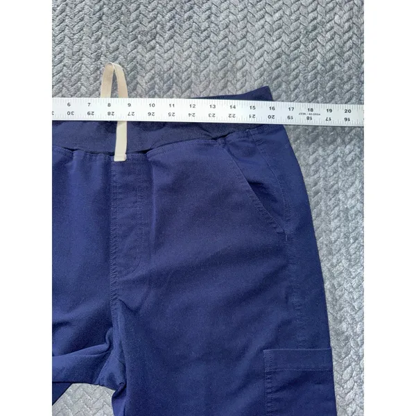 Figs Jogger Women Zamora Navy Blue‎ Taper Technical Scrub Size Medium Short - Image 8