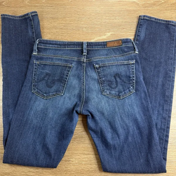 AG Adriano Goldschmied Stevie Jeans Women's 27R Low Rise Slim Straight Made USA - Image 10