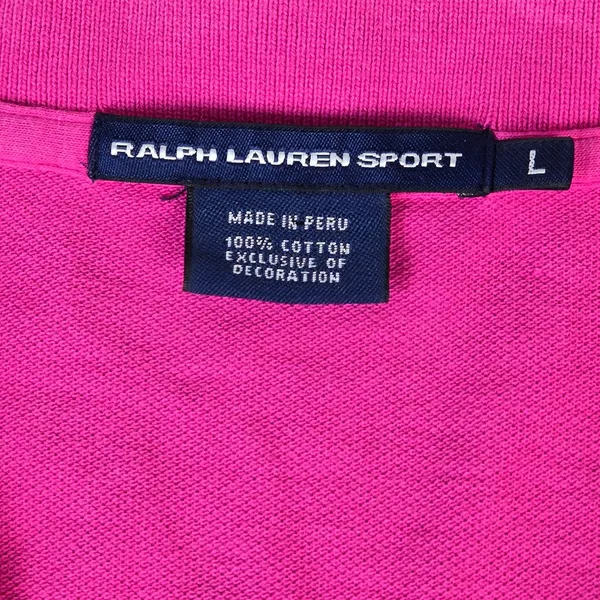 Ralph Lauren Sport Pink Cotton Pique Short Sleeve Polo Dress Large - Image 3