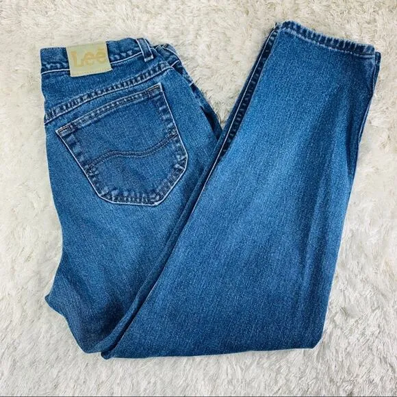 Vintage Lee Mom Hi Waist Jeans Sz 12 P 31” waist - Image 2
