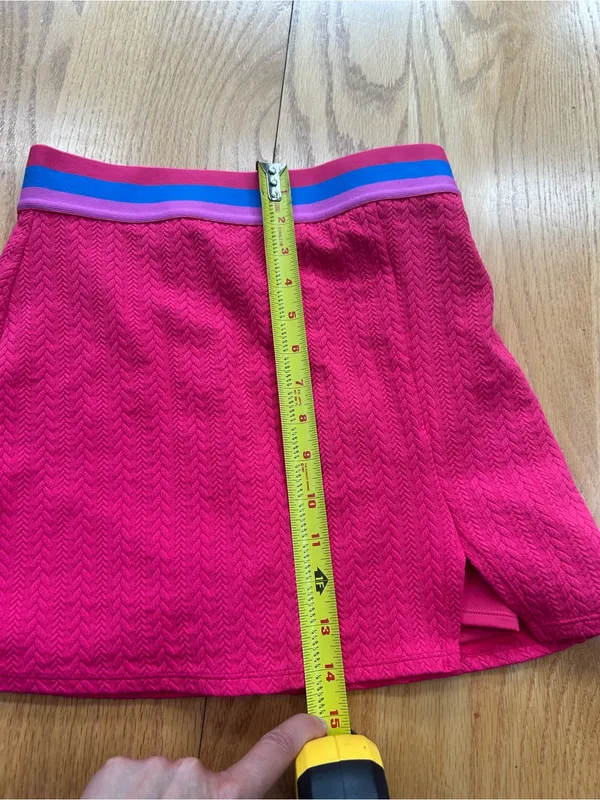 Beach Riot Shore Skort Small Orchid Cable Pink Textured Tennis Athletic Skirt S - Image 10