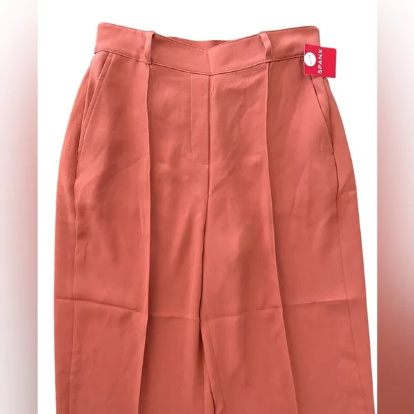 NEW SPANX Carefree Crepe Trouser Straight Wide Leg Sedona Size Medium Petite - Image 6