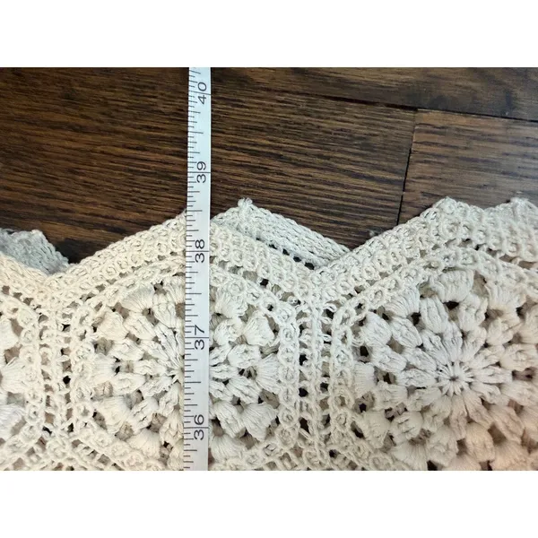 Agua Bendita Crochet Cream Tove Midi Skirt Womens Sz S $240 Swim Cover Up - Image 8