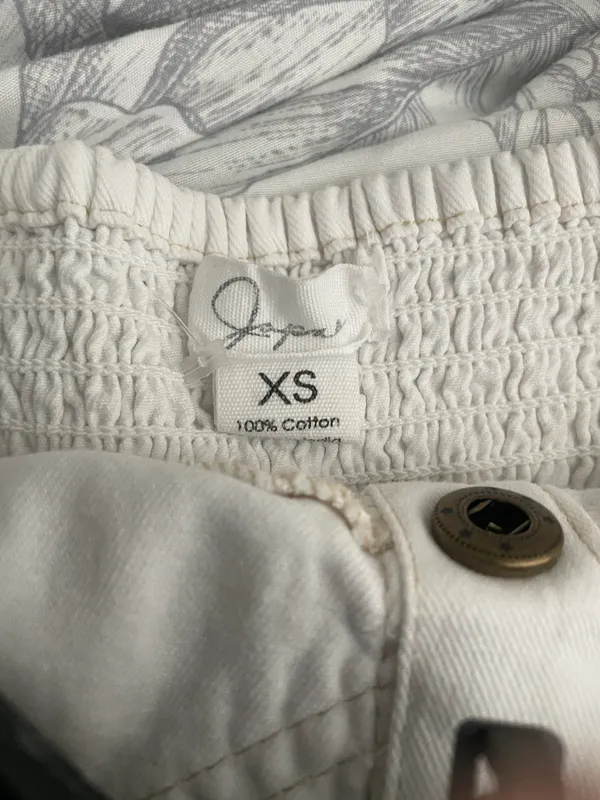 White Denim Dress Size XS - Image 3