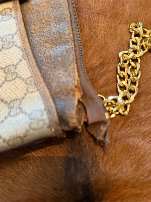 Vintage Gucci crossbody bag/ clutch purse * project - Image 4
