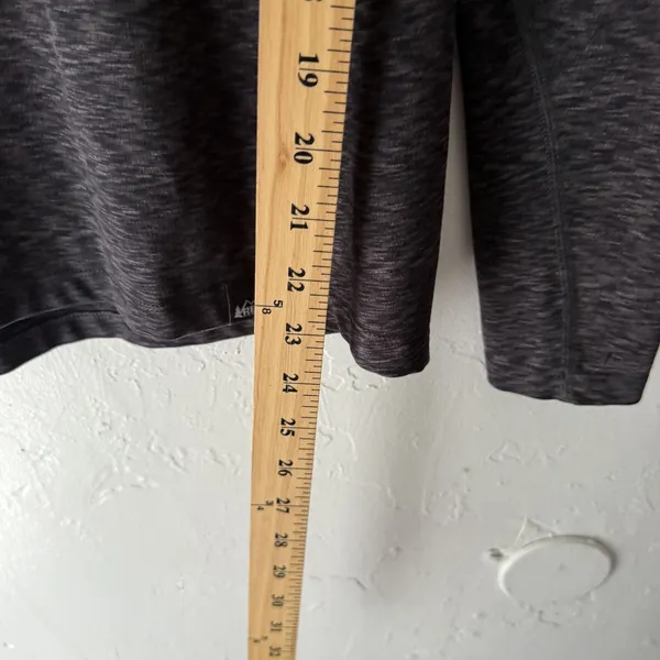 REI Co-op Pullover Womens Small Black Gray Long‎ Sleeve 1/4 Zip Stretch Athletic - Image 5