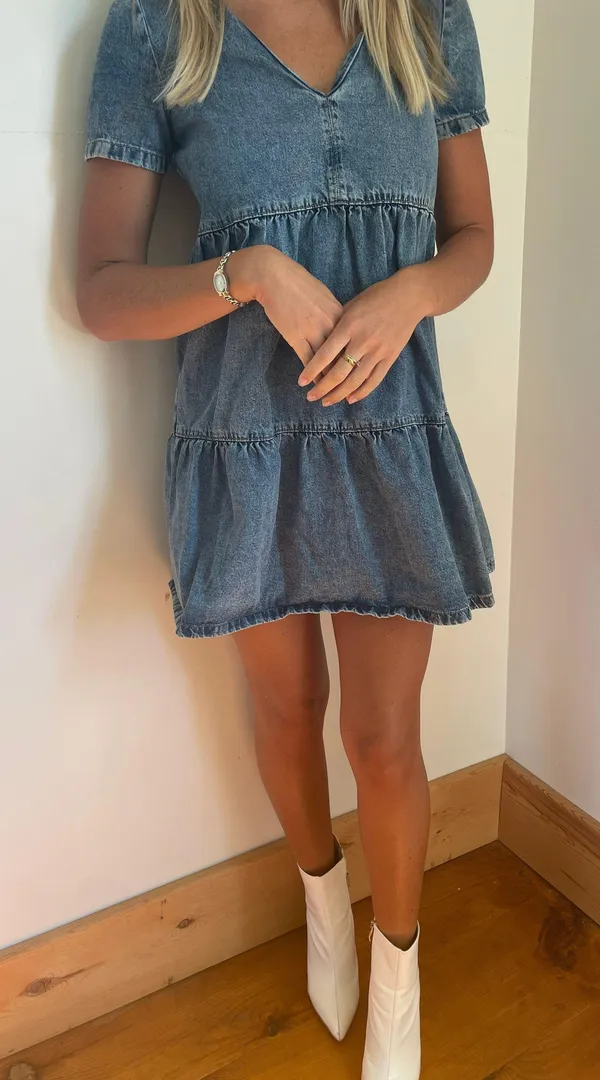 Denim Dress Blue - Image 2