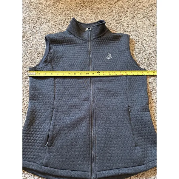 Kate Lord Pinehurst Gray Quilted Full Zip Golf Vest Size Large - Image 5