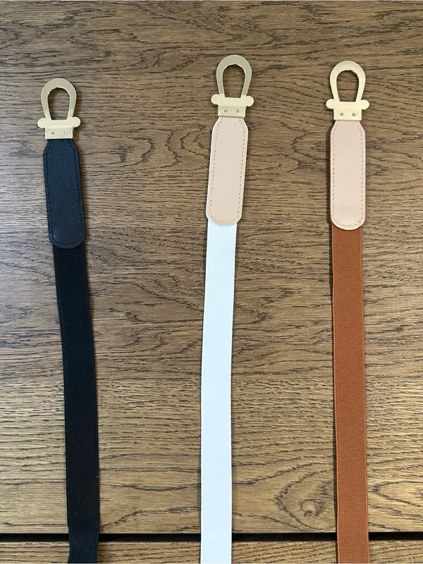 Shein Lot Of 3 Elastic Metal Clasp Belts One Size - Image 4