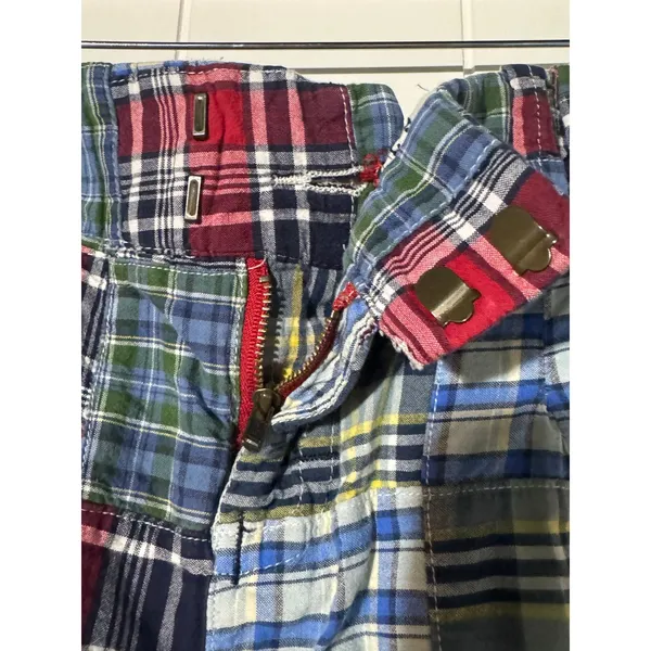 American Eagle Outfitters Patchwork Plaid Micro Mini Skirt Y2K Size 0 - Image 5