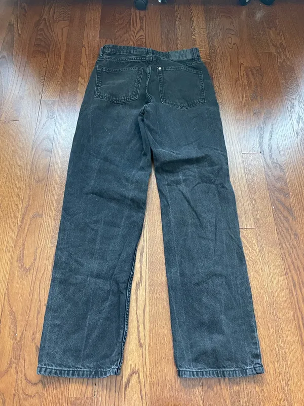 H&M Black 90s Straight Leg Jeans - Image 2