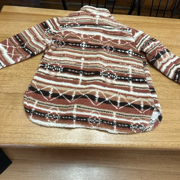 Sabrina Lauren NWOT fleece Midwest print shacket 1X - Image 3