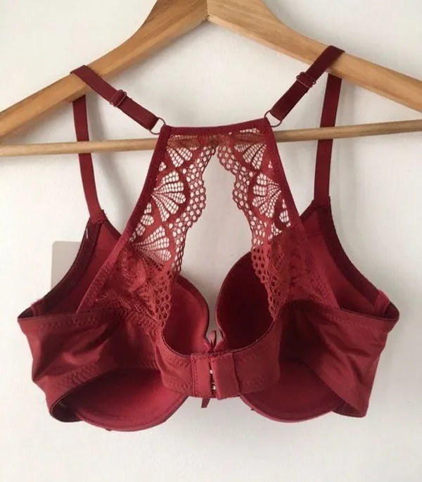 Burgundy Bra, 36C Red Size 36 C - Image 2