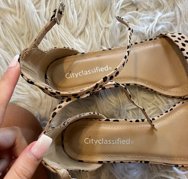 City Classified Cheetah print heels - Image 6
