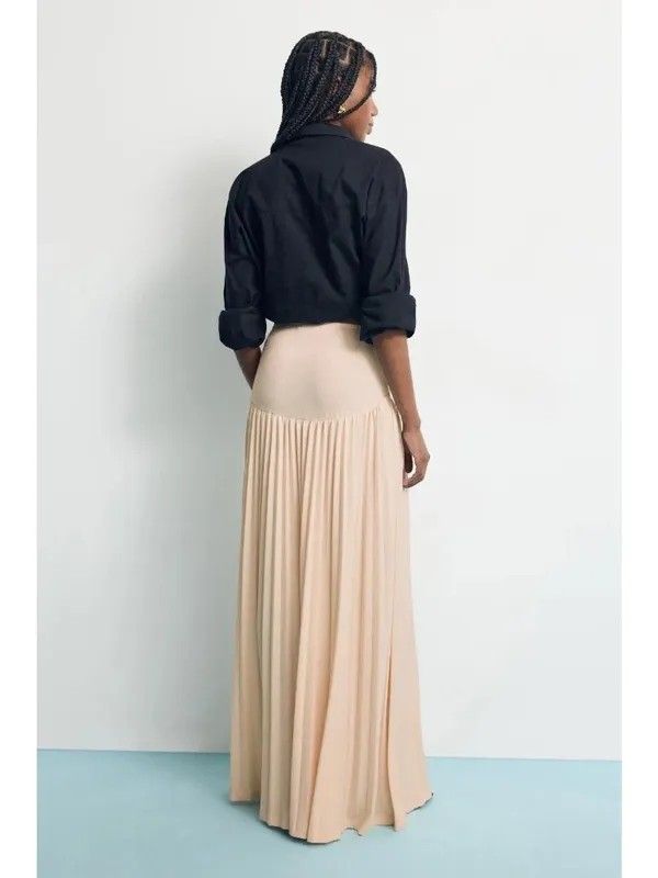 Lioness Field of Dreams Maxi Skirt in Small Cream Womens Long Bottoms - Image 14