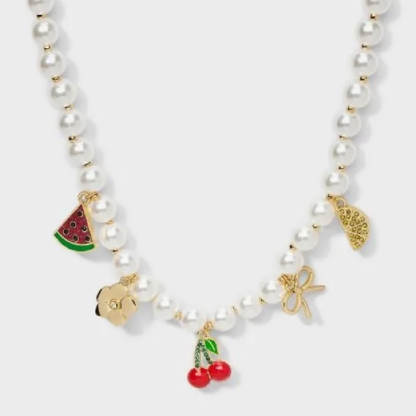 SUGARFIX by BaubleBar Farmer's Market Charm Pendant Necklace‎ - Multicolor - NWT - Image 2