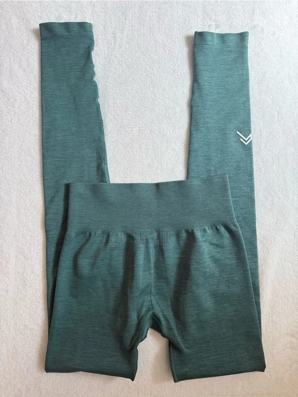 Oner Active Green Seamless High Waisted Gym Leggings Size S Sculpting 27” - Image 3