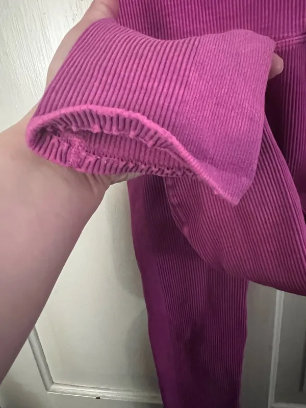 Free People Women’s Ribbed Leggings Size XS Pink - Image 3