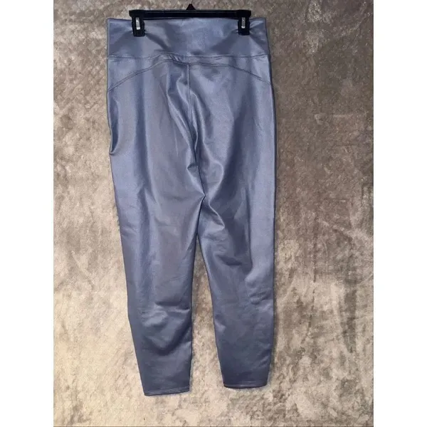 Abercrombie & Fitch High Rise Steel Blue XL Leggings Full Length #764 - Image 2