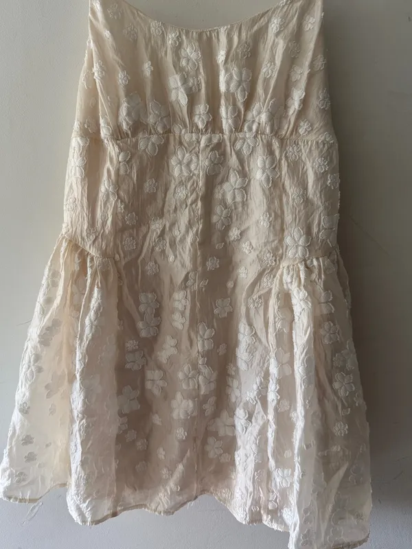 Mustard Seed NEW!‎ Ivory Floral Textured Dress - Image 2