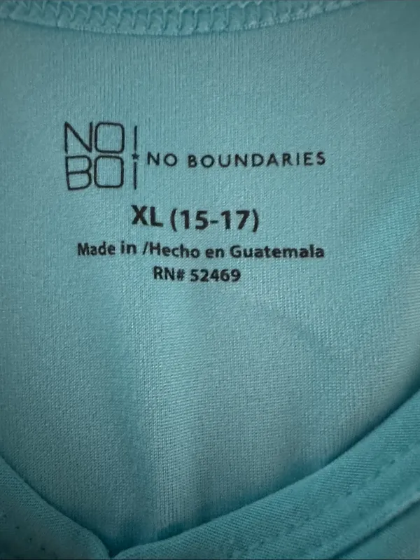 No Boundaries Bright Turquoise Scoop Tank Top - Image 3