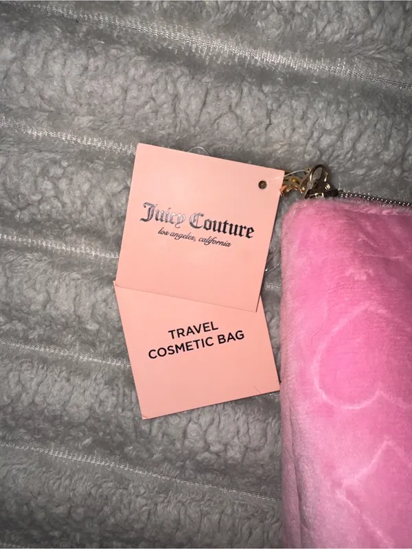 Juicy Couture Pink Travel Cosmetic Makeup Bag NWT - Image 2