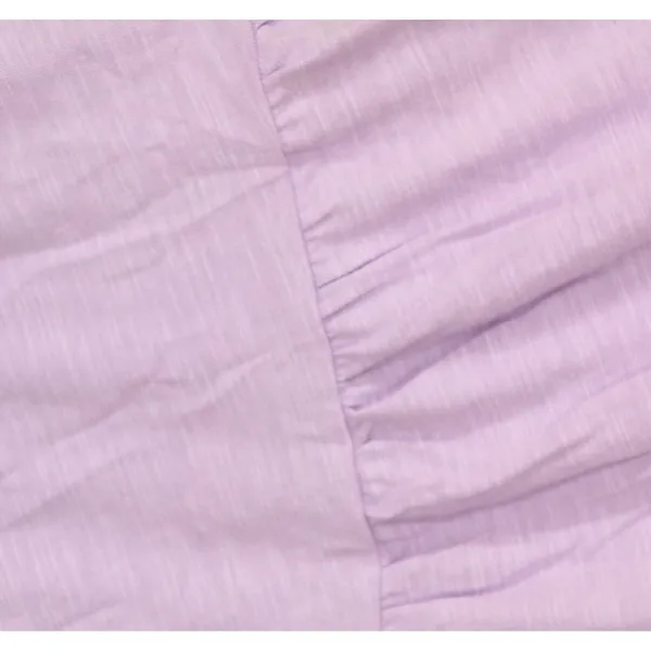 NWT Riley & Rae Lacey Crew Neck Tiered Puff-Sleeve Midi Dress Lilac Purple S - Image 8