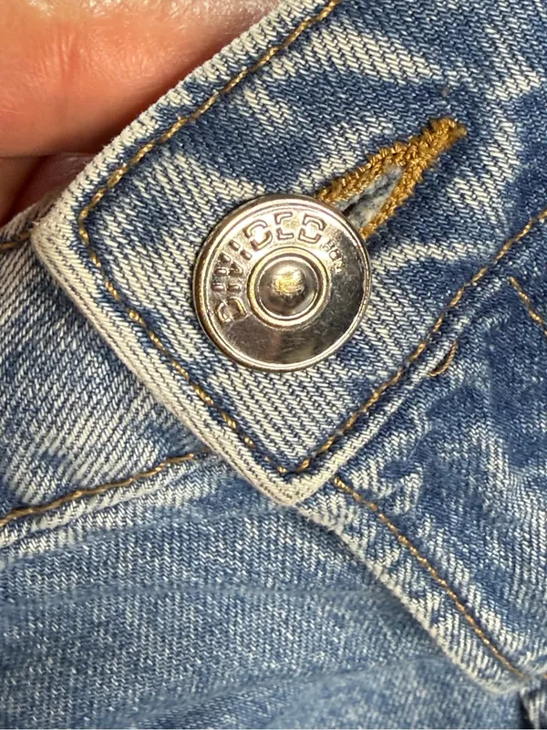 H&M Divided Blue Denim Baggy Fit Cargo Jeans - Image 4