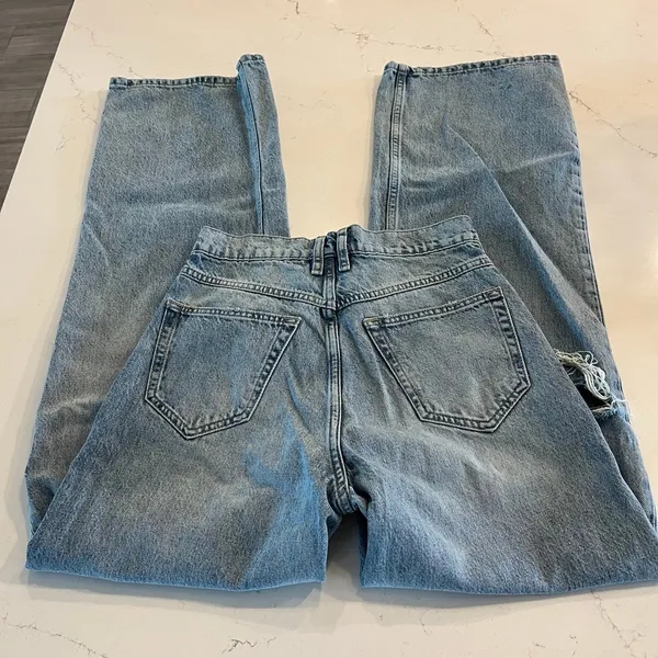 Frame High N Tight Wide Leg Jeans in‎ Bilson Rips size 25 - Image 6
