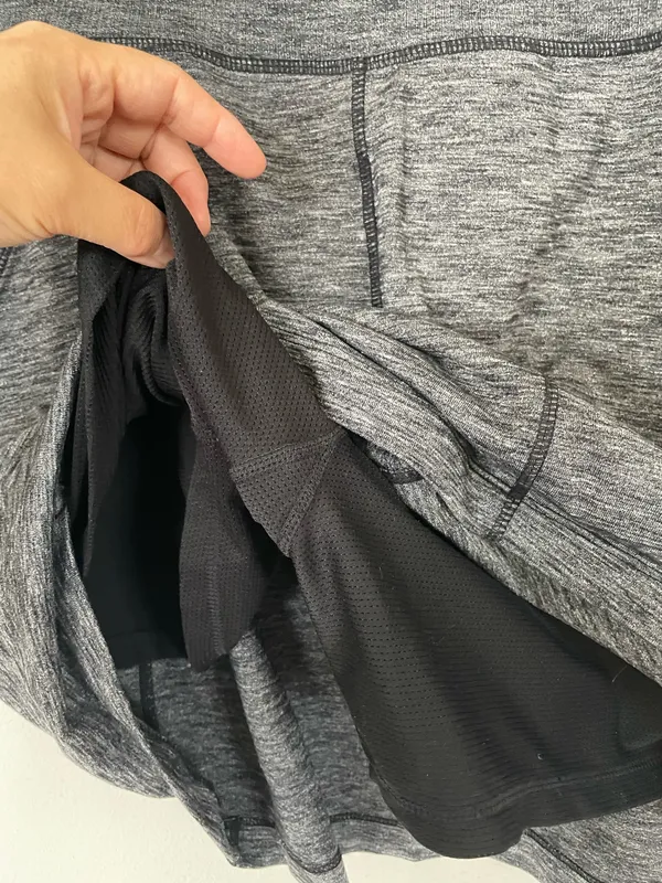 ATHLETA Women’s Excursion Skort Skirt Charcoal Gray Upf 50+ Pockets Size XL - Image 4