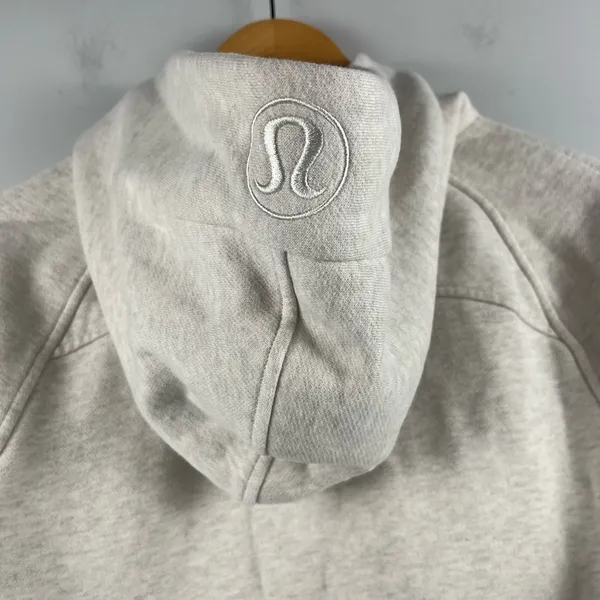 Lululemon LW3DUSS Scuba Oversized Half-Zip Hoodie in Grey size Medium/Large - Image 5