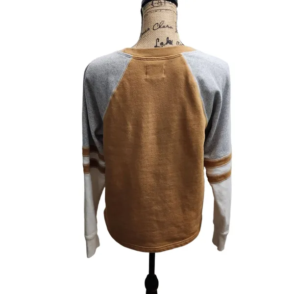 American Eagle Sweater Womens Size S Raglan Multicolor Color‎ Block Long Sleeve - Image 2