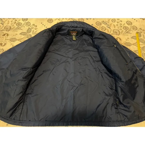 LL Bean Women's Thermolite Active Jacket Medium Navy Blue Full Zip OUW49 - Image 6