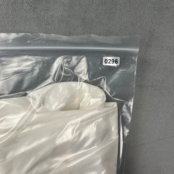 Sean John Jacket Double Breasted Bomber Medium White Cotton Blend Y2K - Image 9