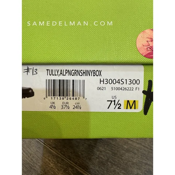 Sam Edelman Tully Alpine Green Shiny Slip On Chunky Lug Sole Loafers‎ Size 7.5 - Image 12