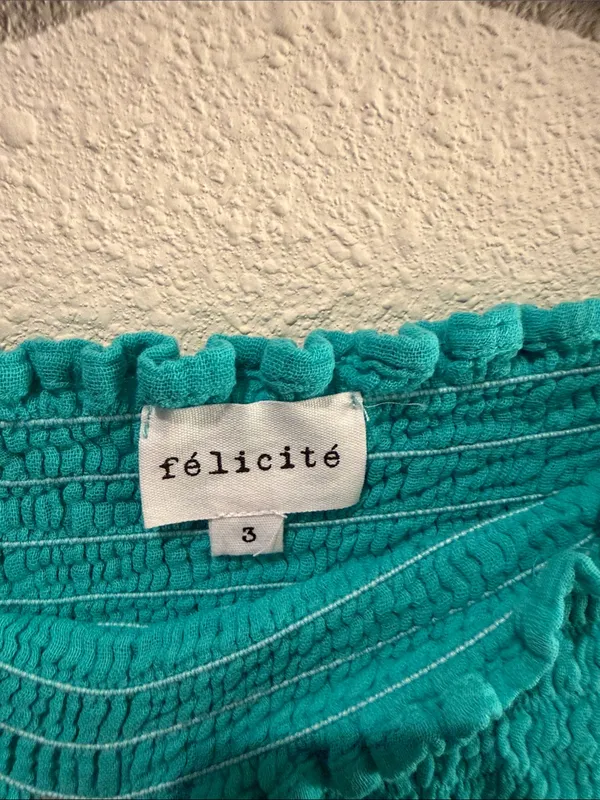 Felicite Teal Ruffle Wrap Maxi and Matching Tube Top - Image 5
