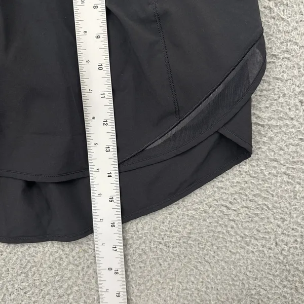 Lululemon Hotty Hot High Rise Skirt Skort Black Athletic Athleisure Women's 6 - Image 9