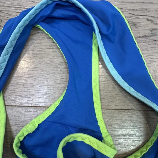 Aerie Womens Royal Blue Neon‎ Lime Colorblock Bikini Brief Bottom Swim Medium M - Image 6