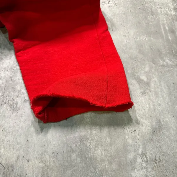 Vintage 1992 Detroit Red Wings Champion Sweatpants Red - Image 6