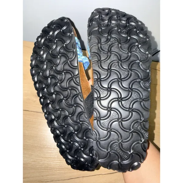 Birkenstocks Betula Women's Size 38 Blue Aztec Strap Comfort Casual Sandals NWT‎ - Image 5