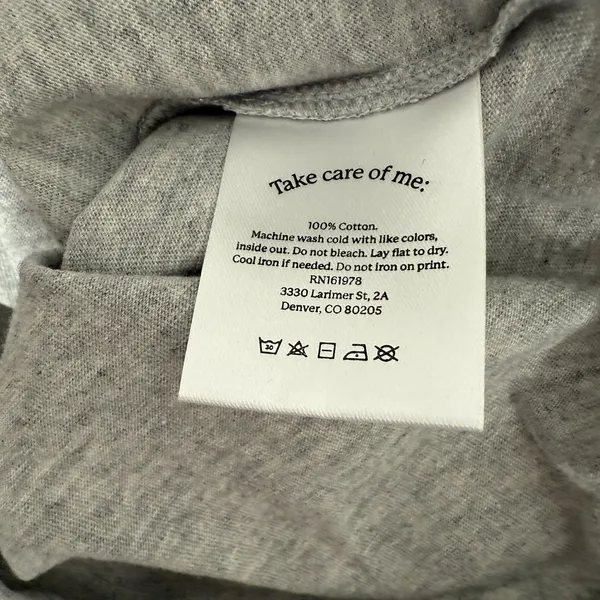 Halfdays Hike Club T Shirt Womens Small Gray Graphic Tee‎ Short Sleeve New - Image 5