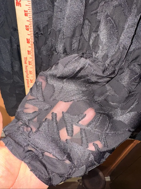 Michael Kors Black Tiered Midi Skirt with Jacquard Pattern - Image 6