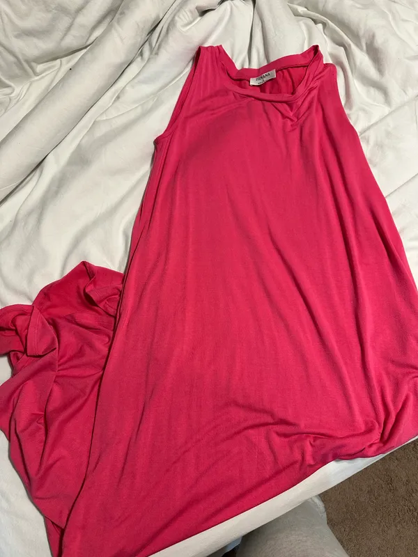 Zenana Hot Pink Tank Dress - Image 5