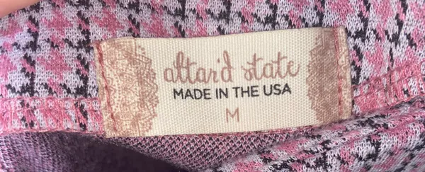 Altar'd State Pink Plaid Mini Skirt - Image 3