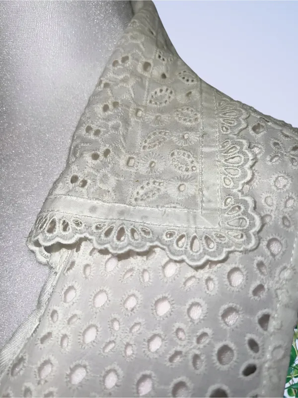 Nanette Lepore Sleeveless White Eyelet Shirt Dress - Image 8